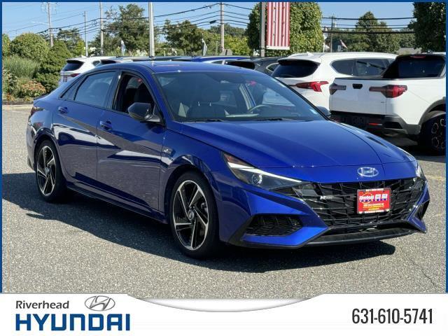 Used 2023 Hyundai Elantra N Line with VIN KMHLR4AF4PU585225 for sale in Riverhead, NY