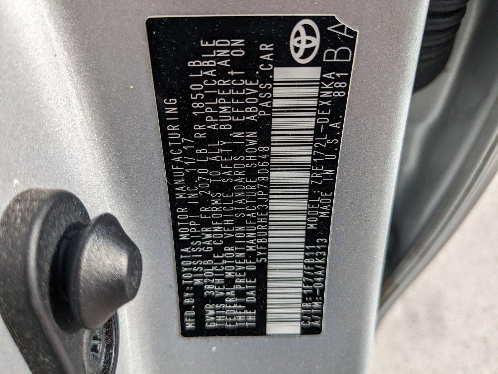 2018 Toyota Corolla Vehicle Photo in Jacksonville, FL 32244
