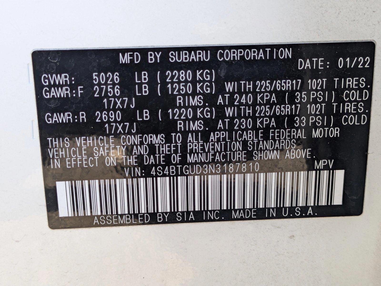 2022 Subaru Outback Vehicle Photo in Panama City, FL 32401