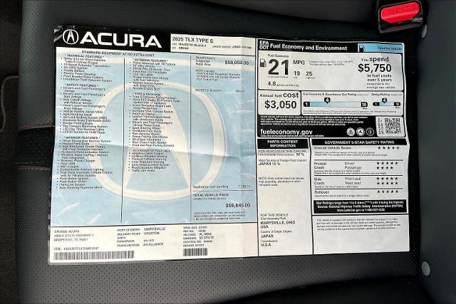 2025 Acura TLX Vehicle Photo in Grapevine, TX 76051