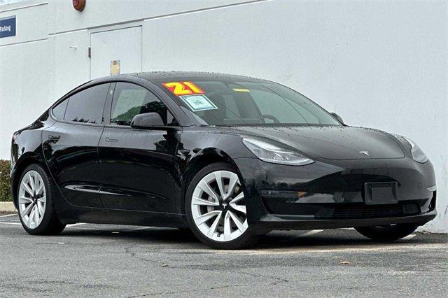 Used 2021 Tesla Model 3 Base with VIN 5YJ3E1EA4MF990700 for sale in Concord, CA