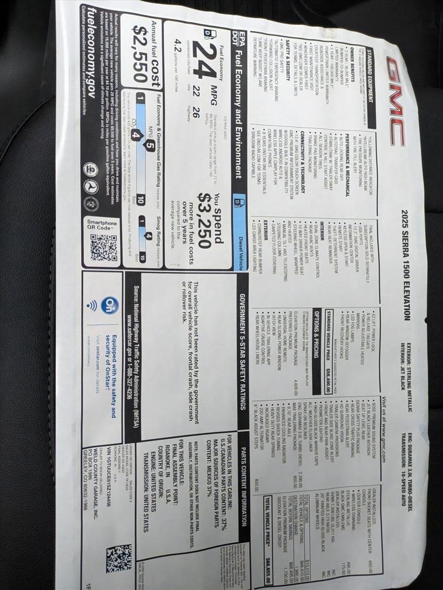 2025 GMC Sierra 1500 Vehicle Photo in GOLDEN, CO 80401-3850