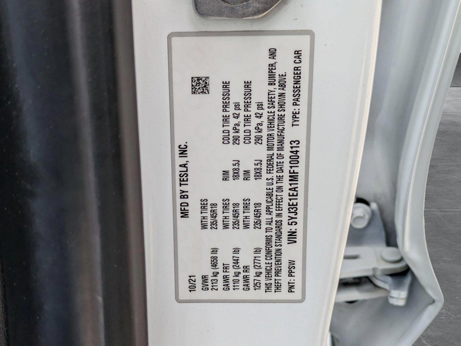 2021 Tesla Model 3 Vehicle Photo in Tustin, CA 92782