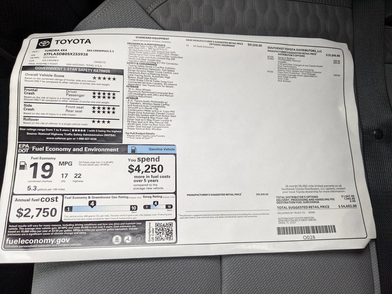 2025 Toyota Tundra 4WD Vehicle Photo in Davie, FL 33331