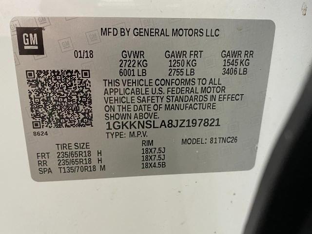2018 GMC Acadia Vehicle Photo in OSHKOSH, WI 54904-7811