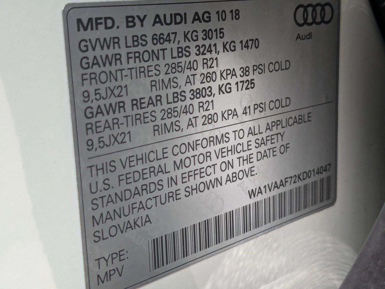 2019 Audi Q7 Vehicle Photo in Orlando, FL 32811