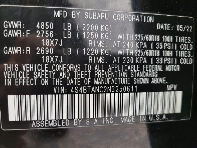 2022 Subaru Outback Vehicle Photo in Oshkosh, WI 54904