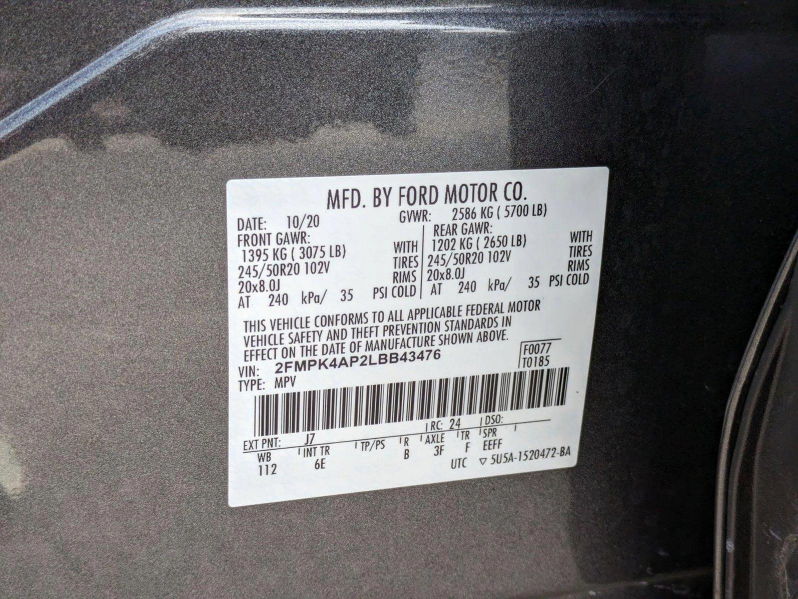 2020 Ford Edge Vehicle Photo in ORLANDO, FL 32812-3021