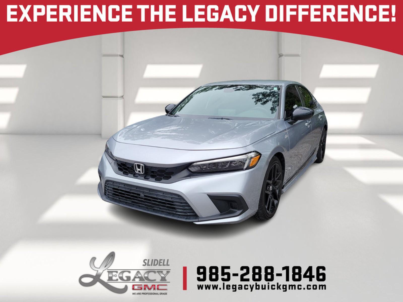 Lunar Silver Metallic 2024 Honda Civic Hatchback Sport FWD Hatchback Front-Wheel Drive 6-Speed Manual