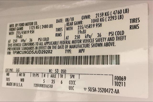 2018 Ford Escape Vehicle Photo in Lees Summit, MO 64086