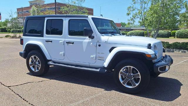 Used 2022 Jeep Wrangler Unlimited Sahara with VIN 1C4HJXENXNW187569 for sale in Jackson, MS