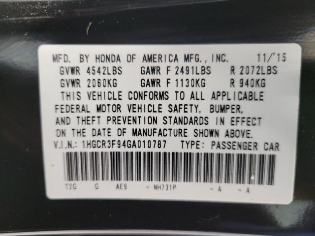 2016 Honda Accord Sedan Vehicle Photo in NEENAH, WI 54956-2243