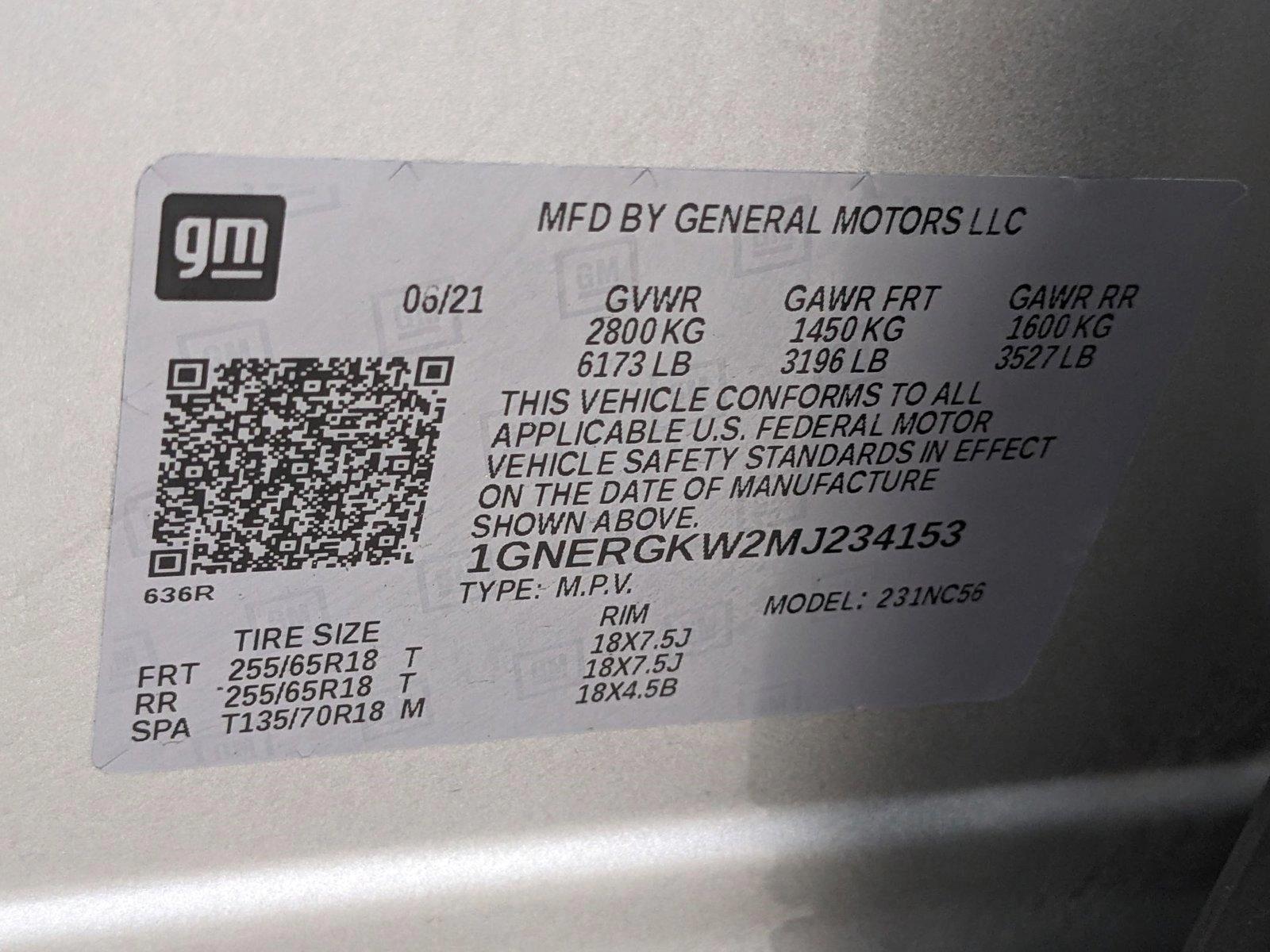 2021 Chevrolet Traverse Vehicle Photo in MIAMI, FL 33172-3015