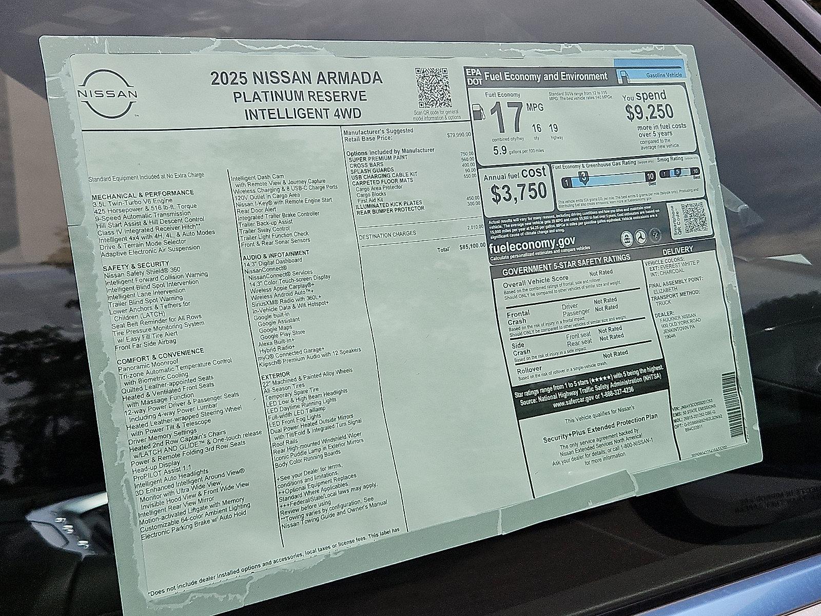 2025 Nissan Armada Vehicle Photo in Jenkintown, PA 19046