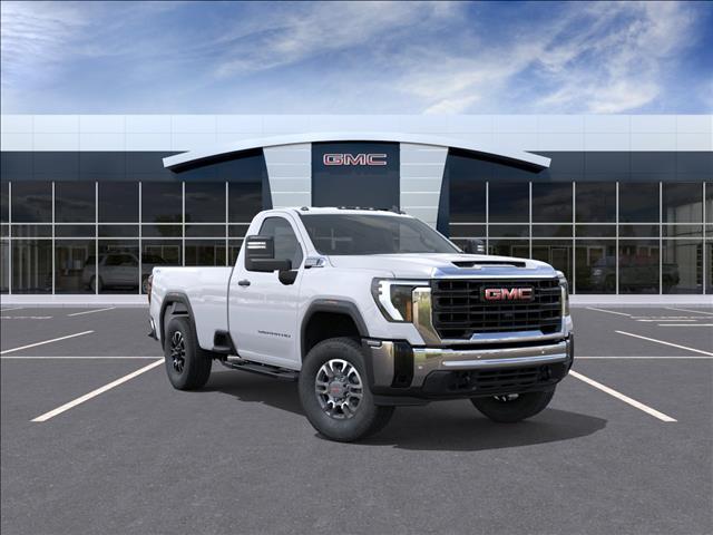 Summit White 2025 GMC Sierra 3500HD Pro Regular Cab LB 4WD Pickup Truck Four-Wheel Drive Automatic