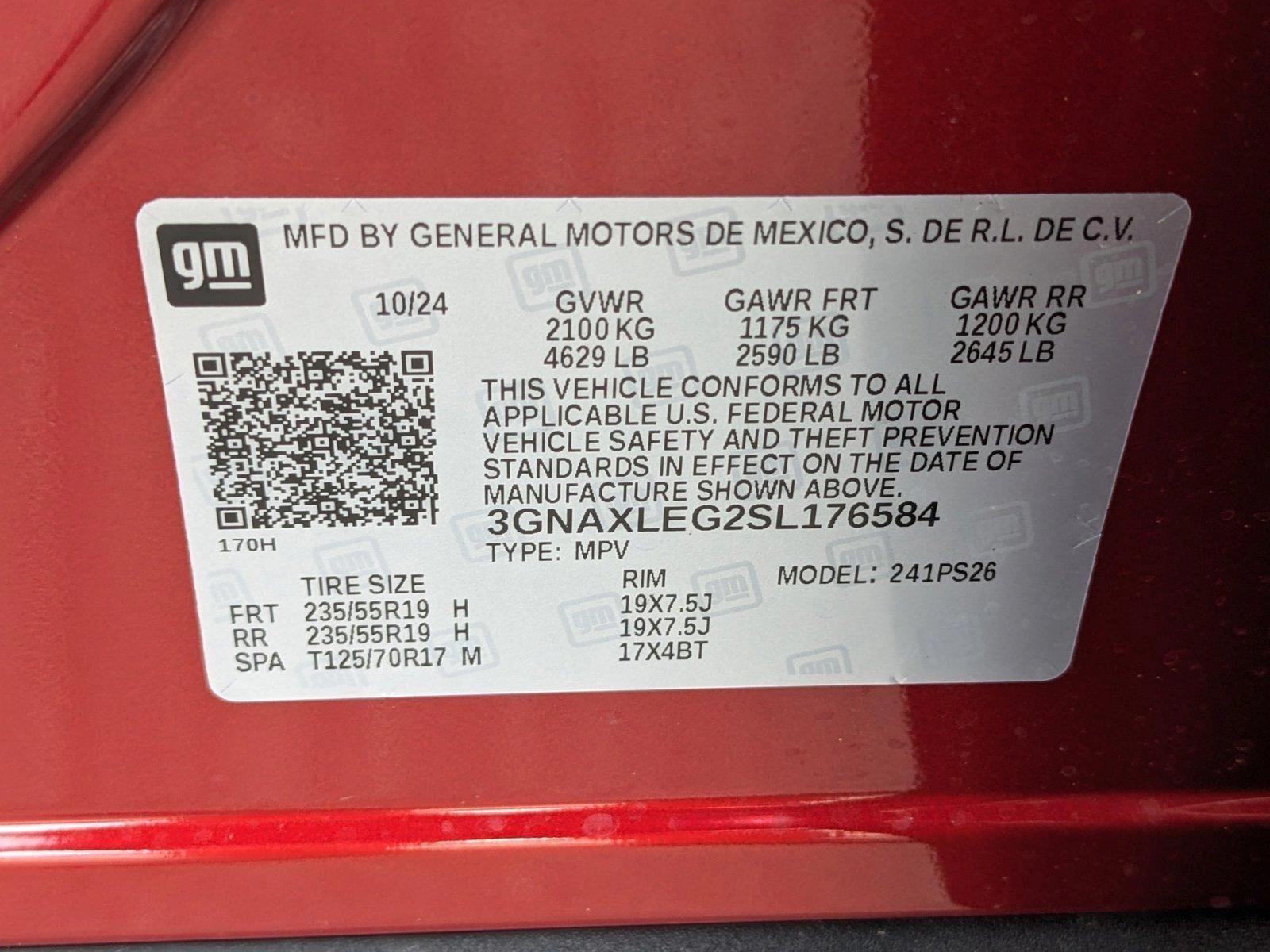 2025 Chevrolet Equinox Vehicle Photo in GREENACRES, FL 33463-3207