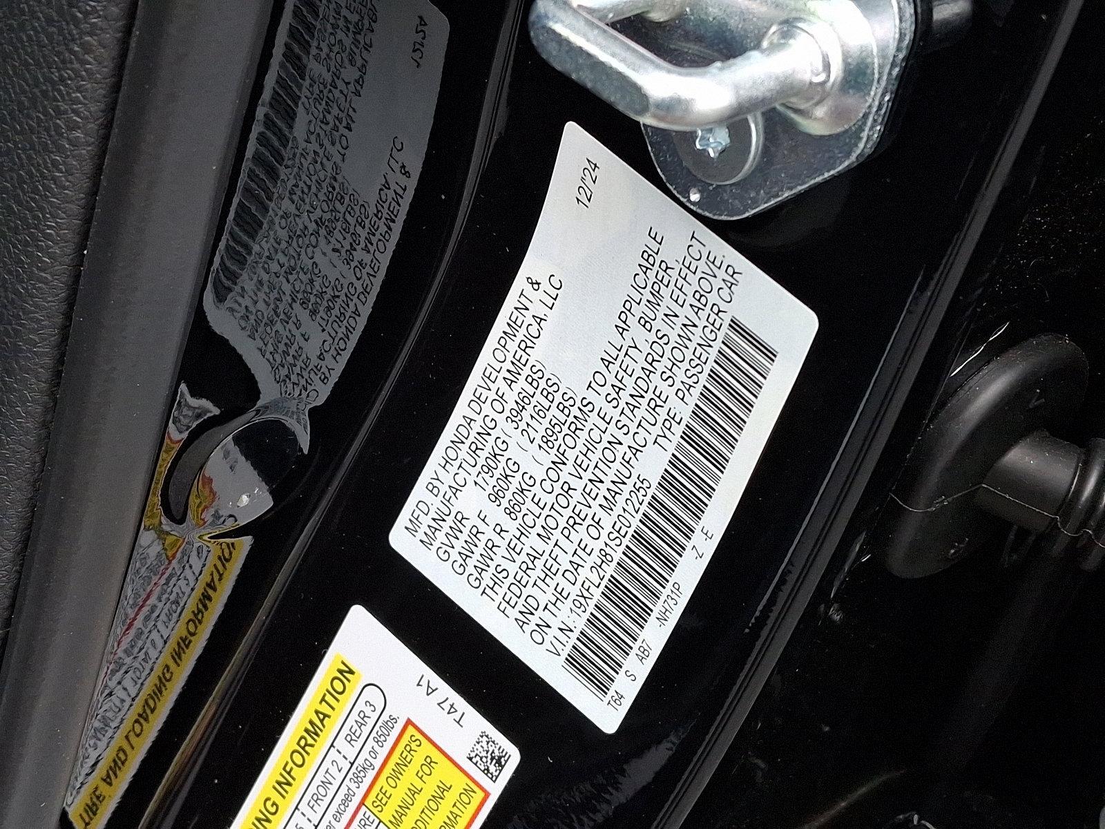 2025 Honda Civic Hatchback Vehicle Photo in Harrisburg, PA 17111