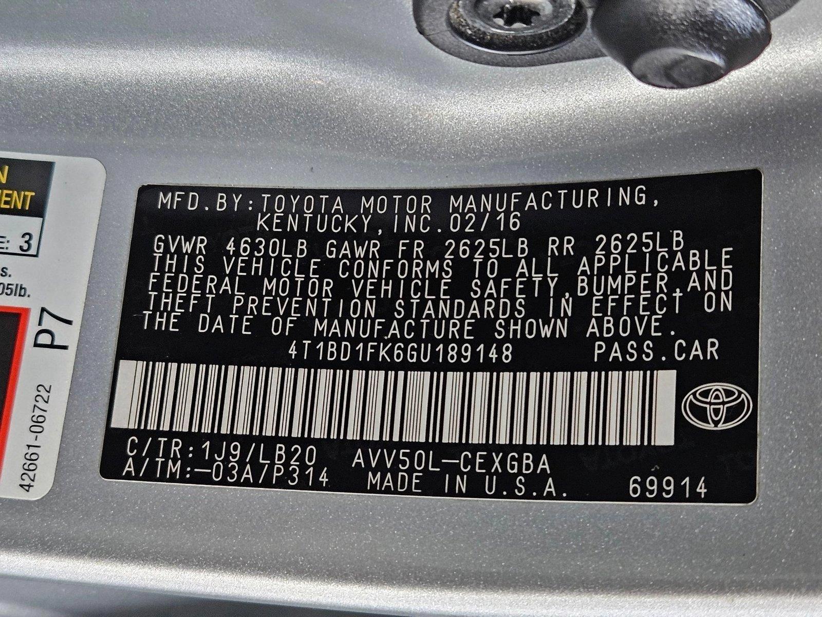 2016 Toyota Camry Hybrid Vehicle Photo in Henderson, NV 89014