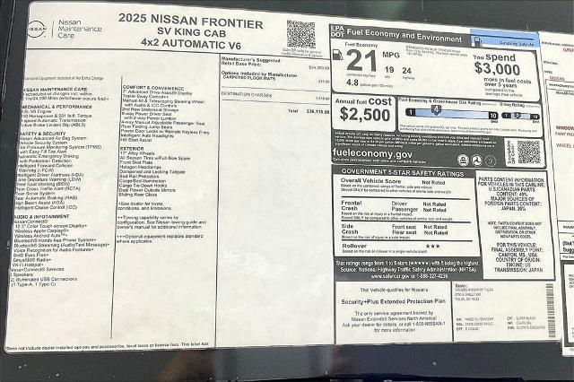 2025 Nissan Frontier Vehicle Photo in Tulsa, OK 74129