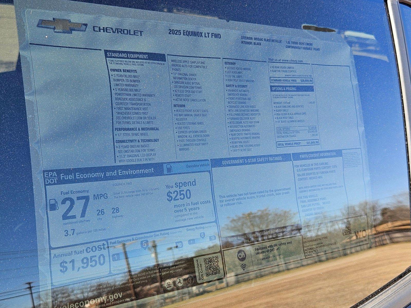 2025 Chevrolet Equinox Vehicle Photo in WACO, TX 76710-2592
