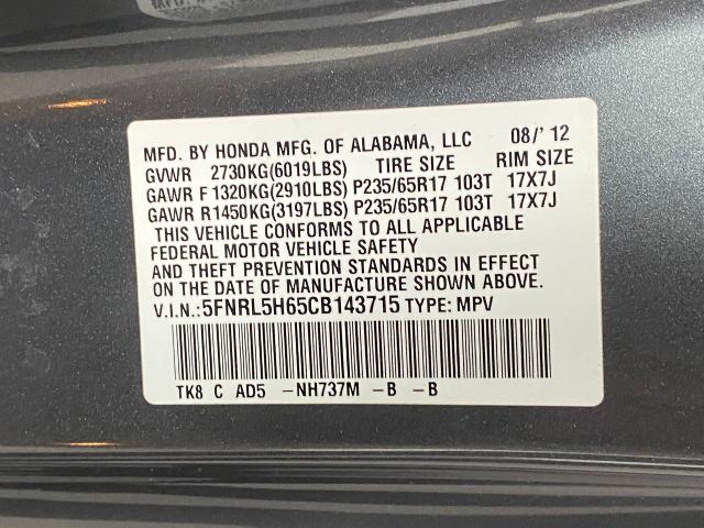 2012 Honda Odyssey Vehicle Photo in Appleton, WI 54913