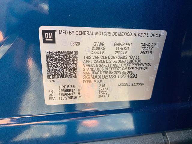 2020 Chevrolet Equinox Vehicle Photo in APPLETON, WI 54914-4656
