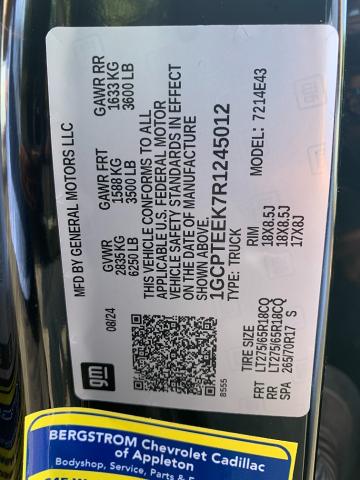 2024 Chevrolet Colorado Vehicle Photo in APPLETON, WI 54914-4656