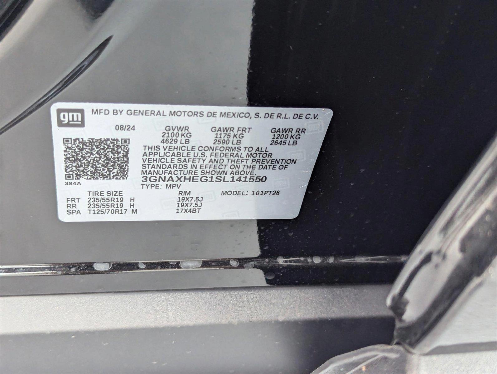 2025 Chevrolet Equinox Vehicle Photo in PEMBROKE PINES, FL 33024-6534