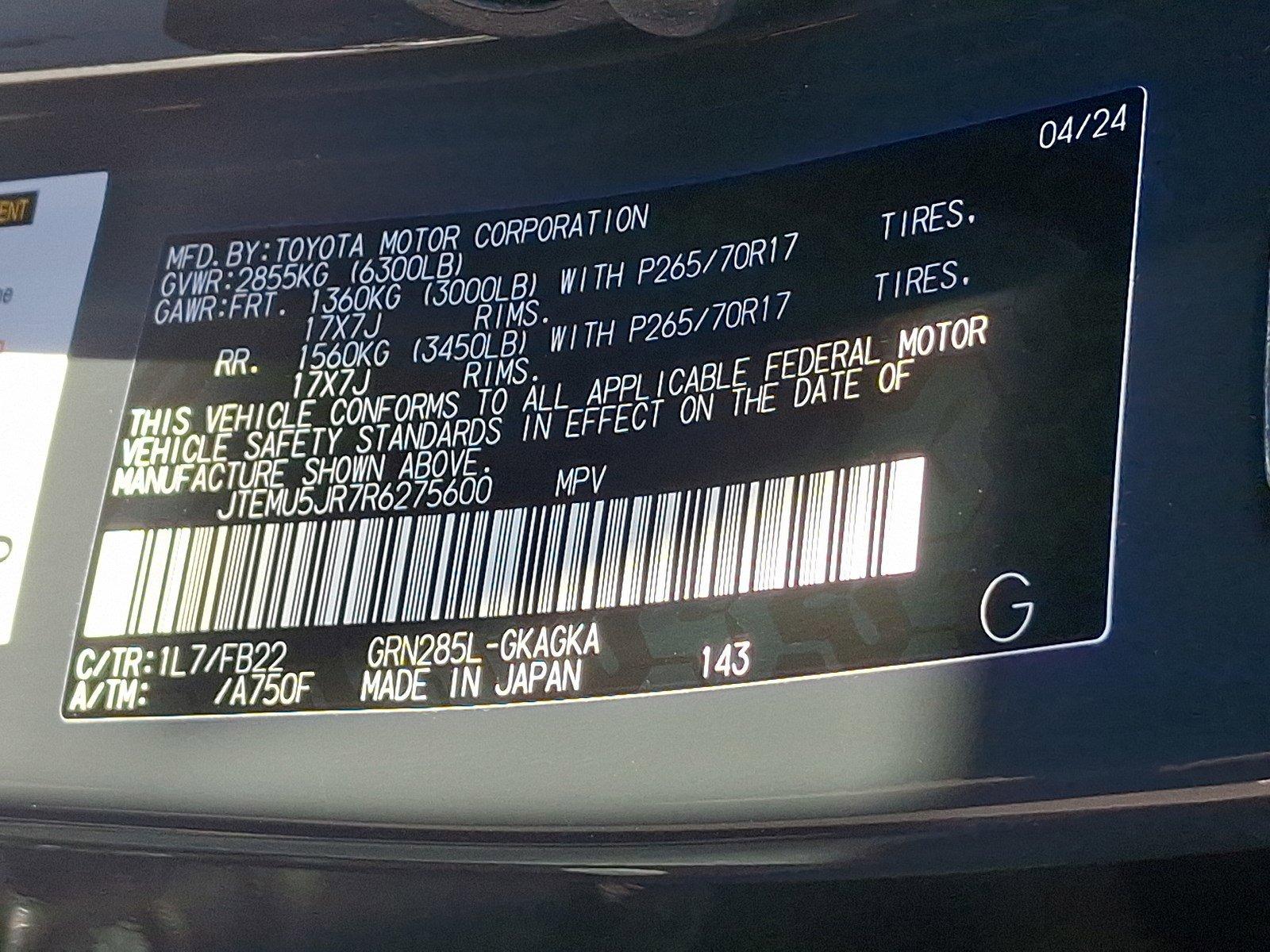 2024 Toyota 4Runner Vehicle Photo in Harrisburg, PA 17111