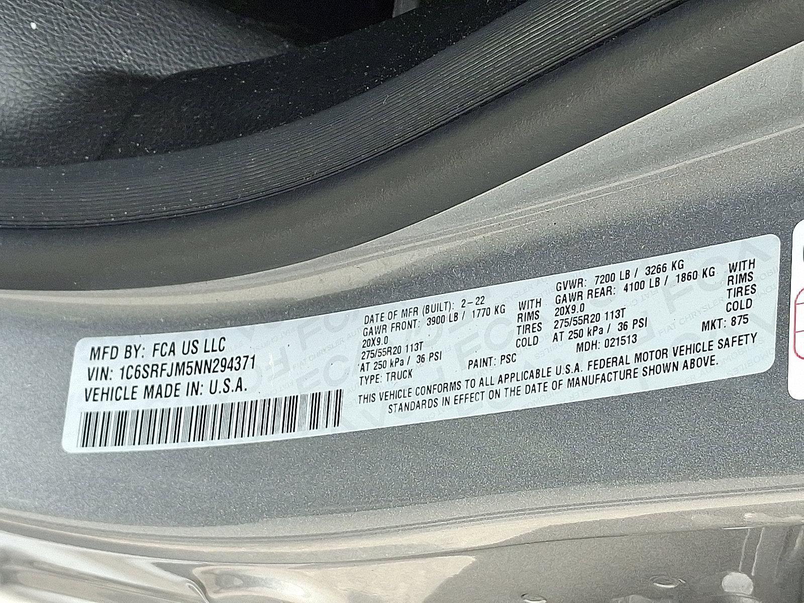 2022 Ram 1500 Vehicle Photo in Harrisburg, PA 17111