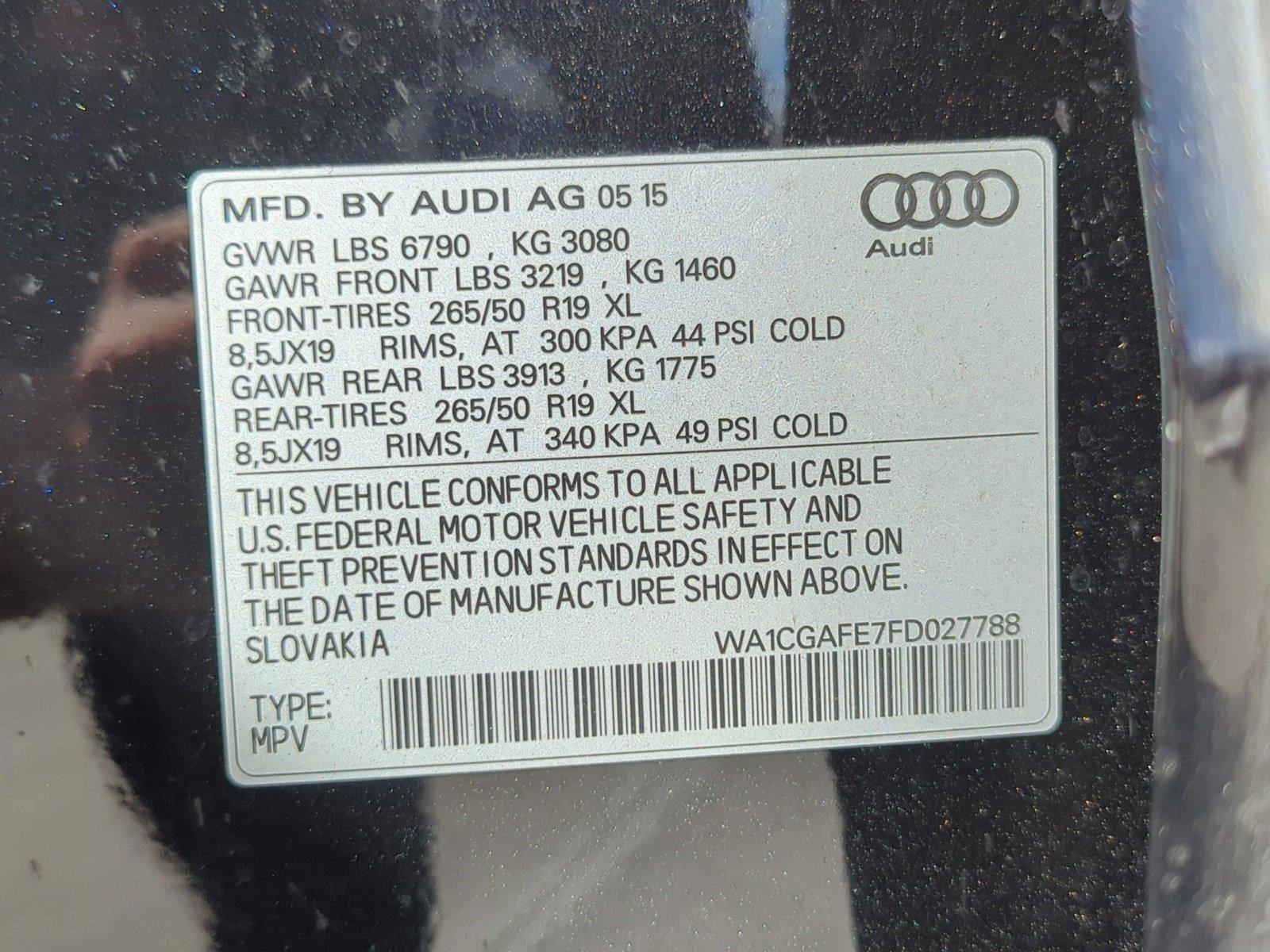 2015 Audi Q7 Vehicle Photo in Margate, FL 33063