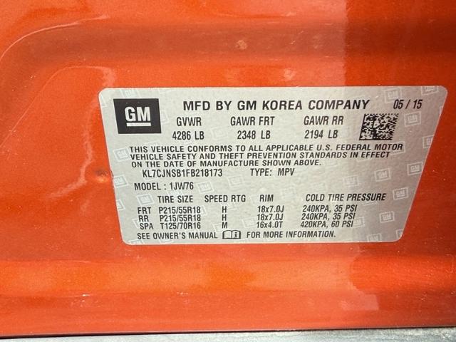 2015 Chevrolet Trax Vehicle Photo in MIDDLETON, WI 53562-1492