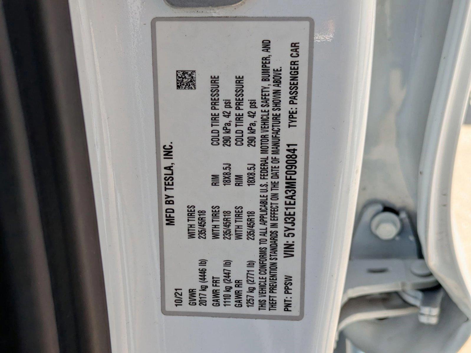 2021 Tesla Model 3 Vehicle Photo in Tustin, CA 92782