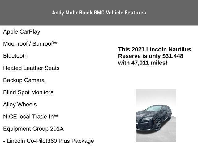 2021 Lincoln Nautilus Vehicle Photo in Fishers, IN 46038