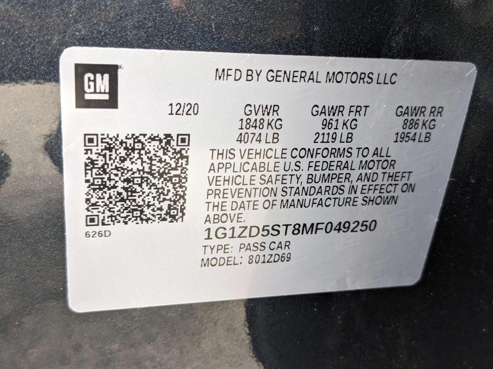 2021 Chevrolet Malibu Vehicle Photo in GREENACRES, FL 33463-3207