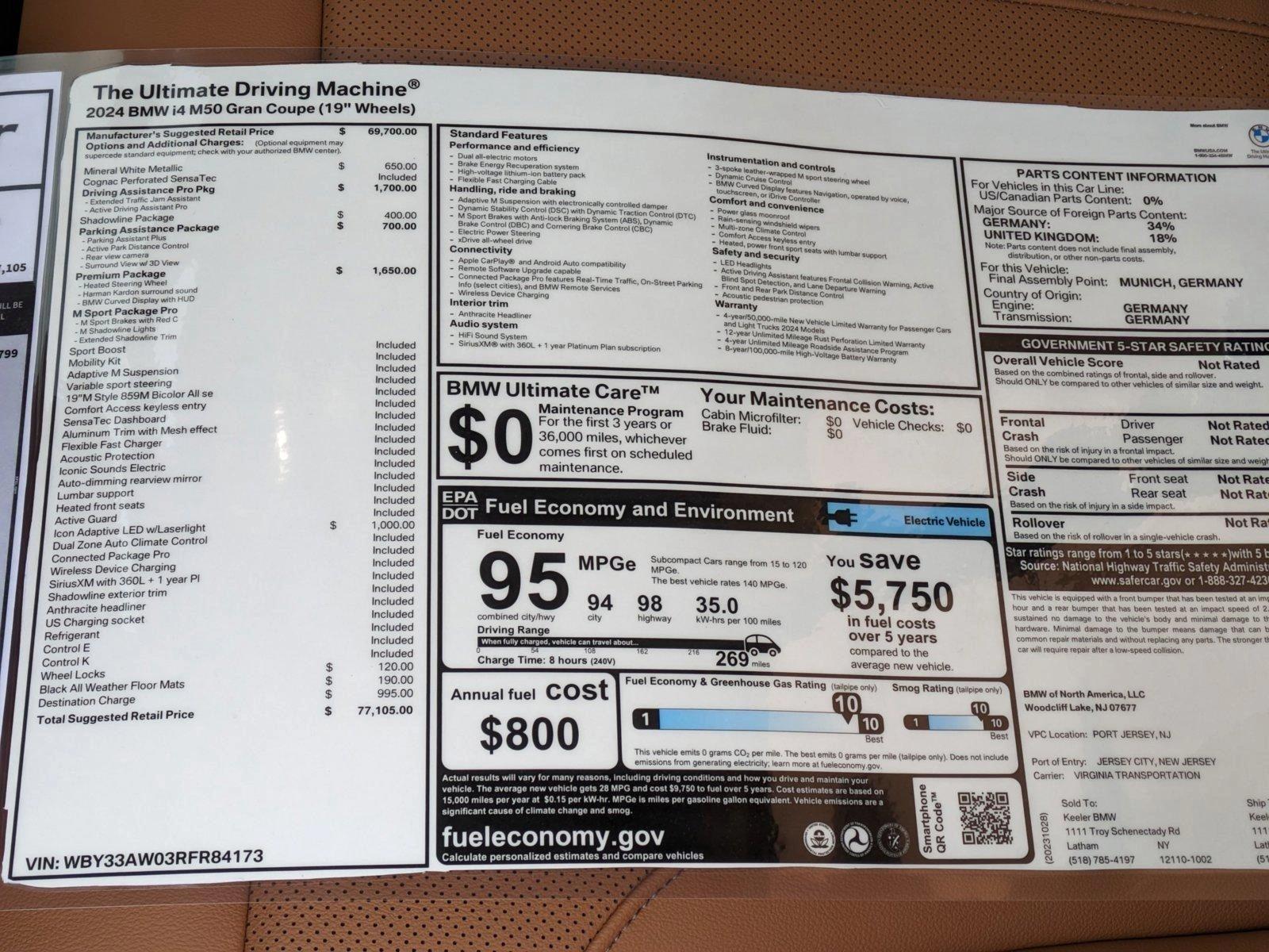 2024 BMW i4 Vehicle Photo in Rockville, MD 20852