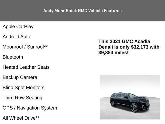2021 GMC Acadia Vehicle Photo in Fishers, IN 46038