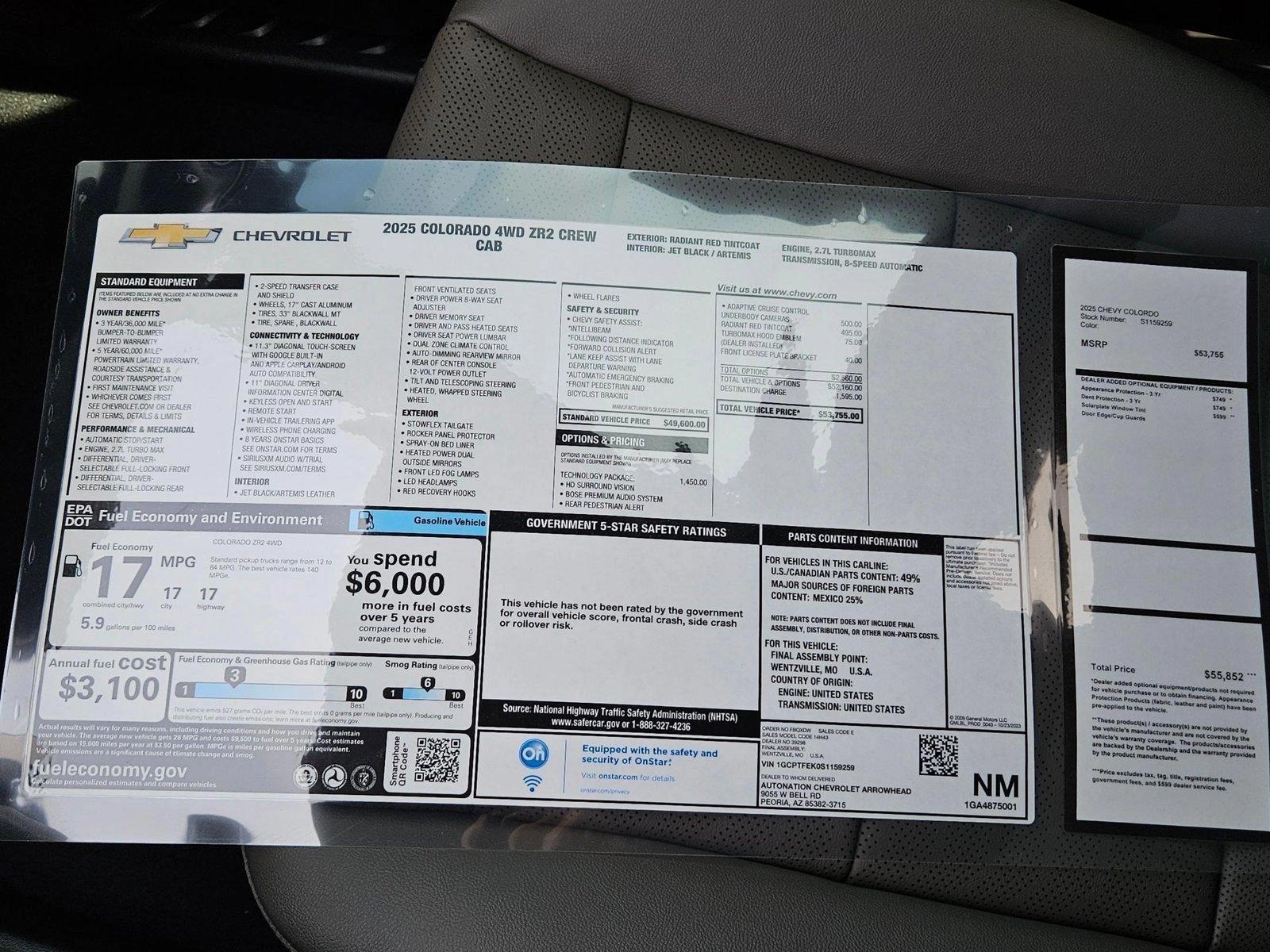 2025 Chevrolet Colorado Vehicle Photo in PEORIA, AZ 85382-3715