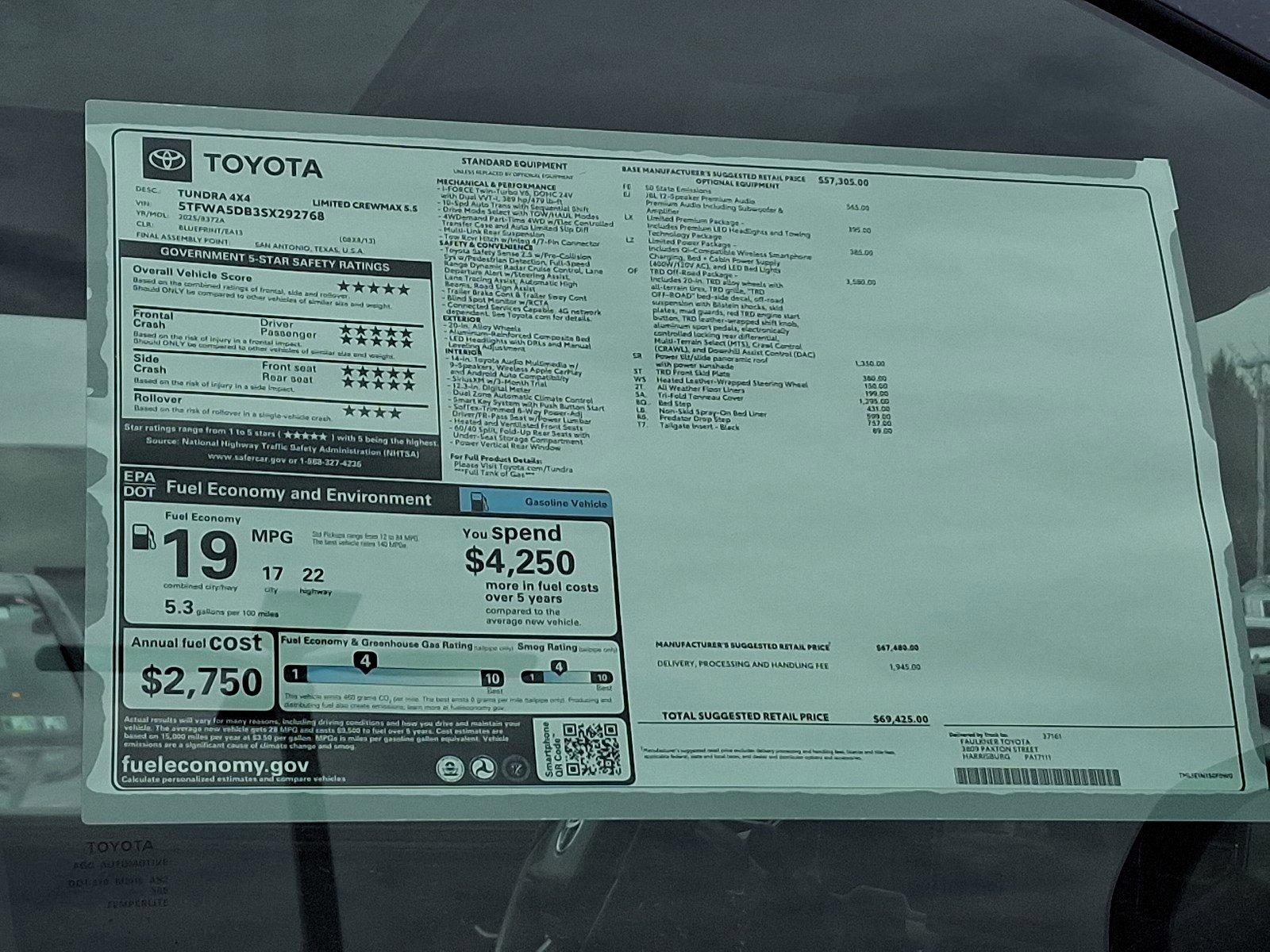 2025 Toyota Tundra 4WD Vehicle Photo in Harrisburg, PA 17111
