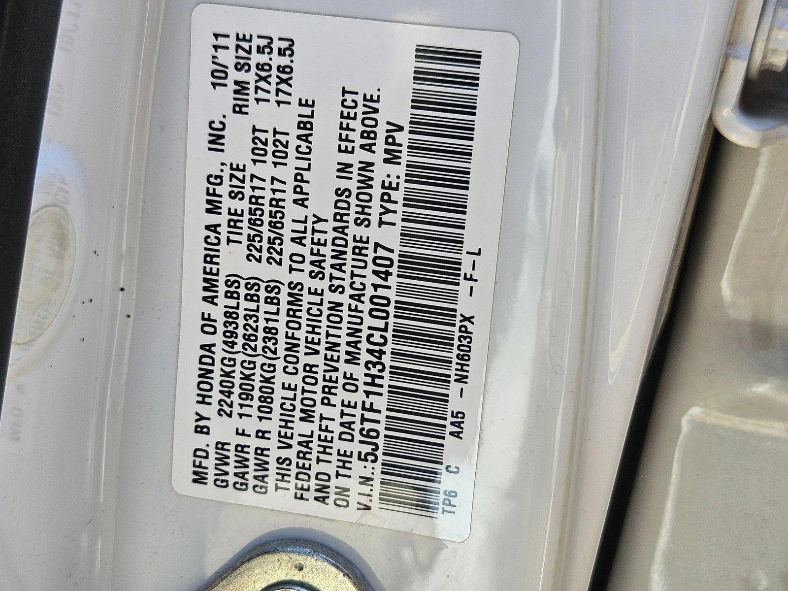 2012 Honda Crosstour Vehicle Photo in WACO, TX 76710-2592