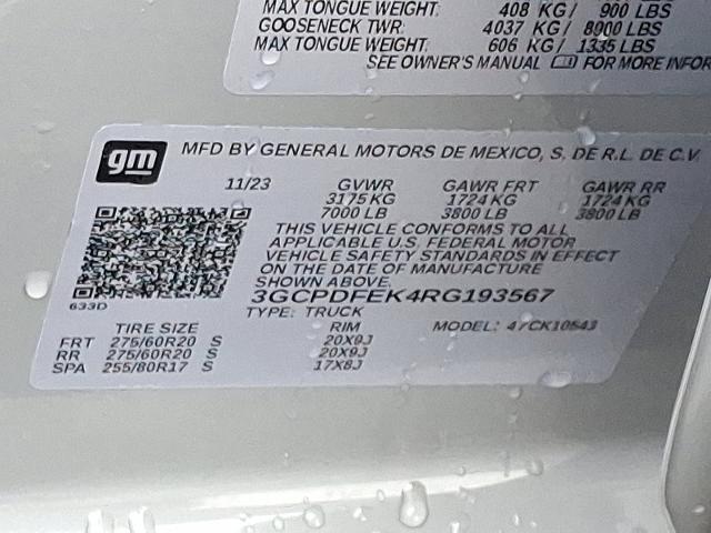 2024 Chevrolet Silverado 1500 Vehicle Photo in TREVOSE, PA 19053-4984