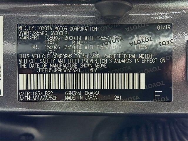 2019 Toyota 4Runner Vehicle Photo in PUYALLUP, WA 98371-4149