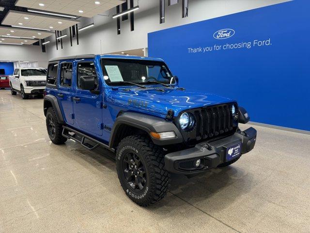 Used 2022 Jeep Wrangler Unlimited Willys with VIN 1C4HJXDG6NW172375 for sale in Norfolk, NE