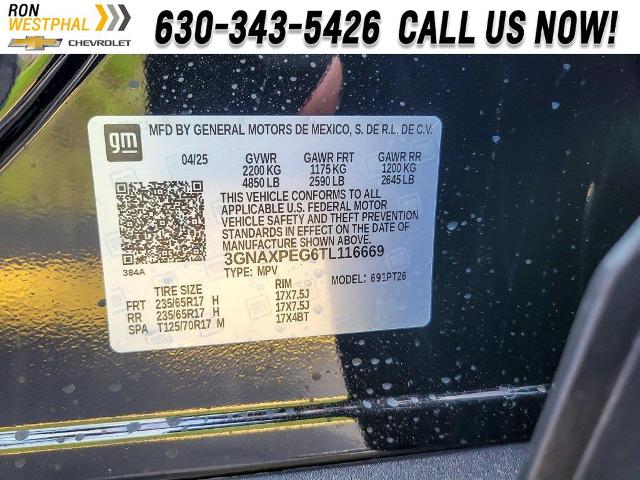2026 Chevrolet Equinox Vehicle Photo in AURORA, IL 60503-9326