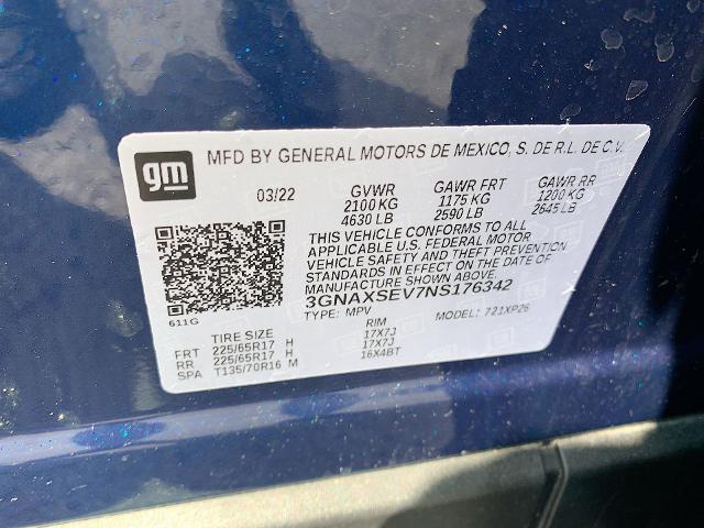 2022 Chevrolet Equinox Vehicle Photo in MOON TOWNSHIP, PA 15108-2571