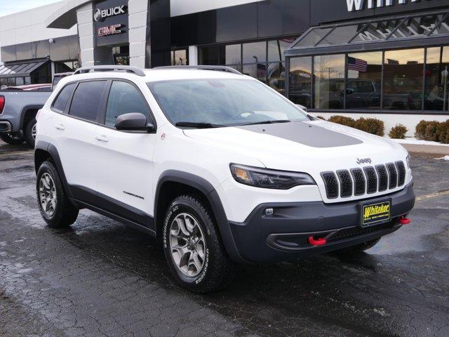 Used 2020 Jeep Cherokee Trailhawk with VIN 1C4PJMBXXLD637052 for sale in Forest Lake, Minnesota