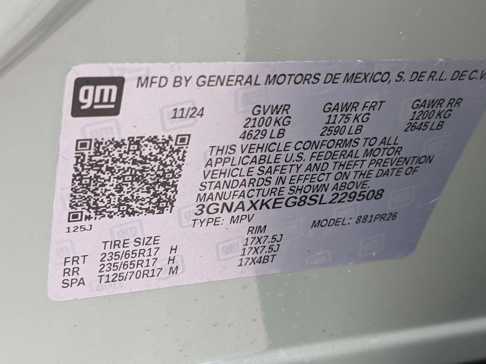 2025 Chevrolet Equinox Vehicle Photo in MIAMI, FL 33172-3015