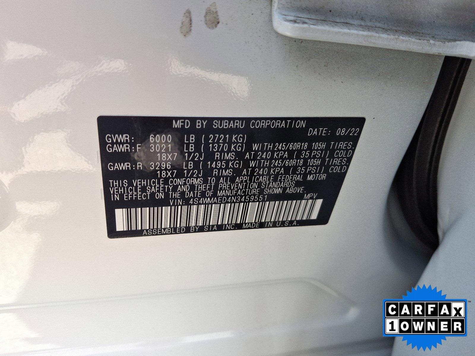 2022 Subaru Ascent Vehicle Photo in Harrisburg, PA 17111