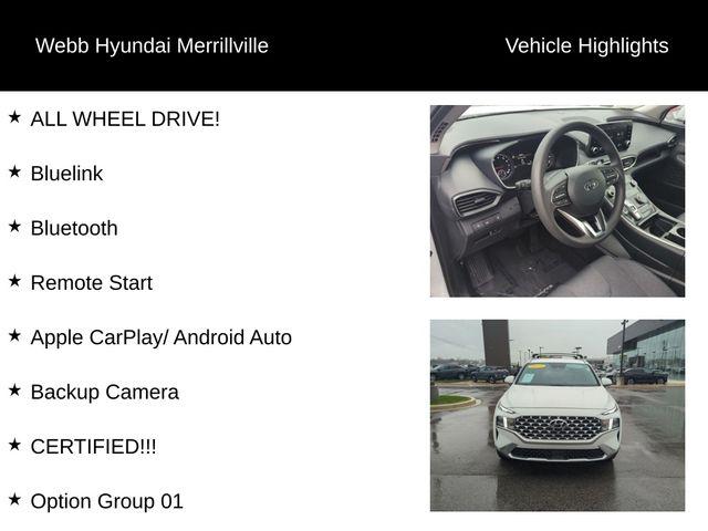 2022 Hyundai SANTA FE Vehicle Photo in Merrillville, IN 46410