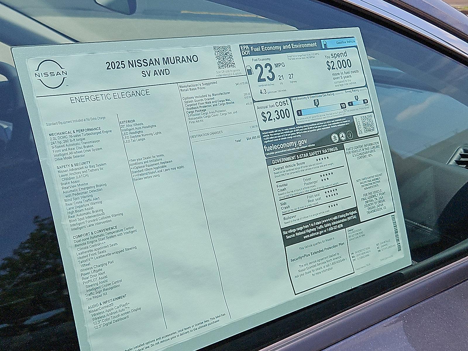 2025 Nissan Murano Vehicle Photo in Jenkintown, PA 19046